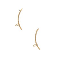 Pave Dainty Arc Ear Cuffs